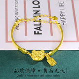 18k Tiger Bracelet 999 Soild Bangles Jewelry Wedding