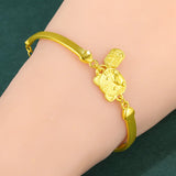 18k Tiger Bracelet 999 Soild Bangles Jewelry Wedding