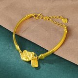 18k Tiger Bracelet 999 Soild Bangles Jewelry Wedding