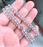 6mm Mexico Sky Amber Beads Bracelet