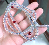 6mm Mexico Sky Amber Beads Bracelet