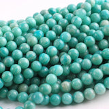 A+ Amazonite Stone Beads 8mm Smooth Round Beads