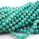 A+ Amazonite Stone Beads 8mm Smooth Round Beads