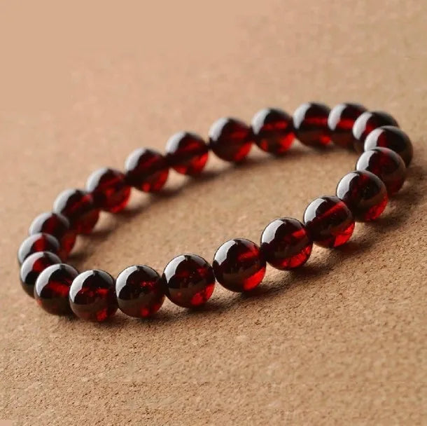 Natural AA Garnet Bracelet 8~9mm Bead Bracelet