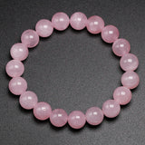 Rose Quartz Bracelet Natural Stone Gemstone Chakras Bead Lover
