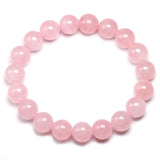 Rose Quartz Bracelet Natural Stone Gemstone Chakras Bead Lover