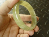 100% Natural Afghanistan Nephrite Green Bangle Bracelet