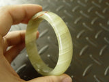 100% Natural Afghanistan Nephrite Green Bangle Bracelet