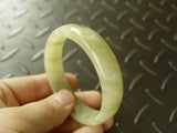 100% Natural Afghanistan Nephrite Green Bangle Bracelet
