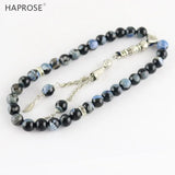 100% Natural Agate 33 Beads Muslim Bracelet 6-10mm Tasbih Ala Rosaries