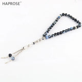 100% Natural Agate 33 Beads Muslim Bracelet 6-10mm Tasbih Ala Rosaries