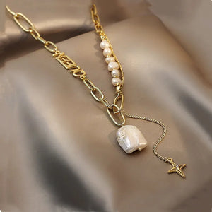 Baroque Freshwater Pearl Queen Pendant Necklace