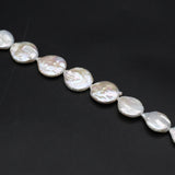 Natural Baroque Pearl Bead Round Disc Shape for Jewelry Making