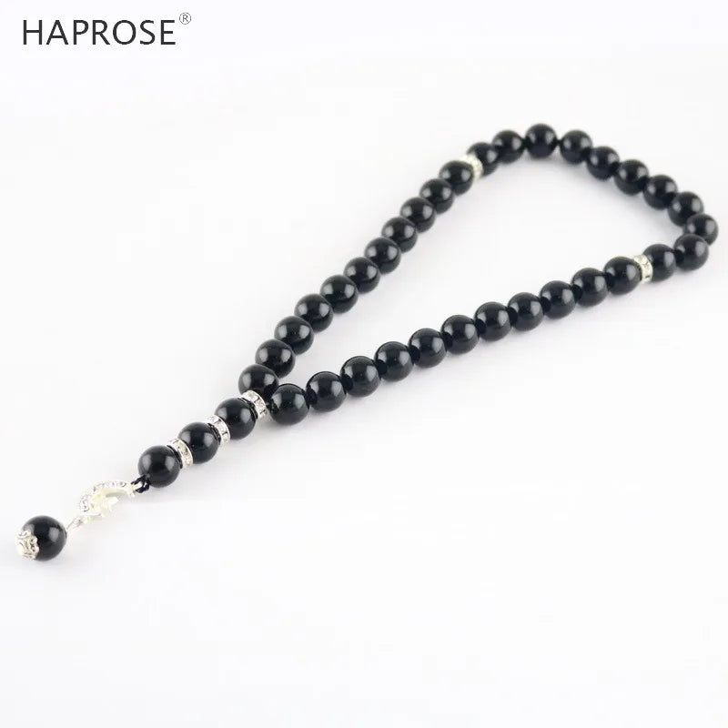 100% Natural Agate 33 Beads Muslim Prayer Bracelet