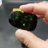 Natural Black-green Jade Dragon Pendant Jewelry