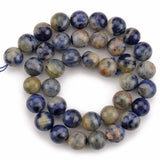Natural Sodalite Jaspers Beads 6/8/10/12mm Round Loose Stone Beads