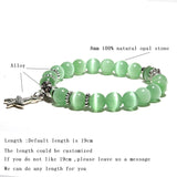 Cat Eyes Stone Bracelet Women Starfish Pendant Birthday Gift