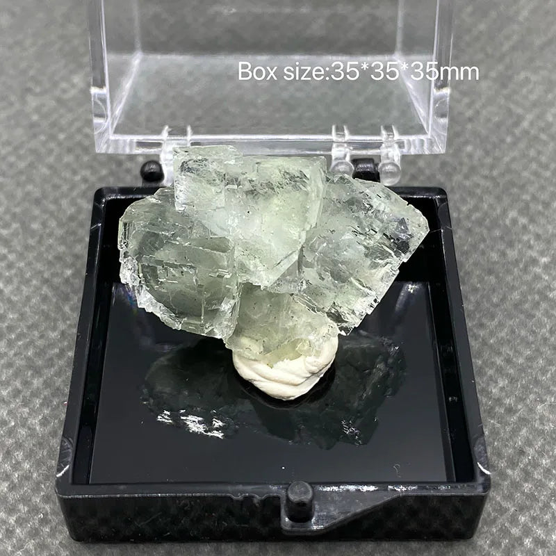 Natural Fujian Xianghualing Fluorite Specimen Calcite Healing Crystal