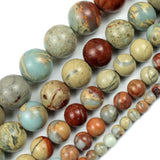 Natural Dark Shoushan Stone Round Loose Beads 4-12mm