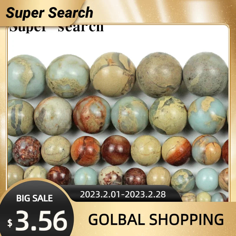 Natural Dark Shoushan Stone Round Loose Beads 4-12mm