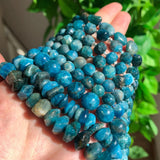 Natural Faceted Apatite Round Beads for DIY Jewelry Making