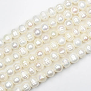 100% Natural Fresh Water pearl 5-10mm Oval Beads