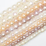 100% Natural Fresh Water pearl 5-10mm Oval Beads
