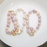 100% Natural Freshwater Edsion pearl bracelet Magnetic buckle bracelet