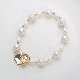 100% Natural Freshwater Edsion pearl bracelet Magnetic buckle bracelet
