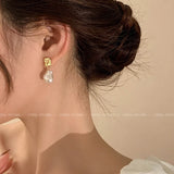 100% Natural Freshwater Pearl Stud Earrings