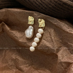 100% Natural Freshwater Pearl Stud Earrings