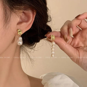 100% Natural Freshwater Pearl Stud Earrings