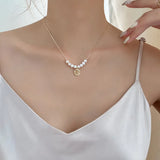 Natural Freshwater Pearl 14K Filled Pendant Necklace Jewelry