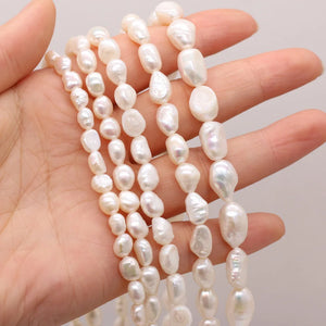 Natural Freshwater Pearl Baroque Beaded for Jewelry Making DIY