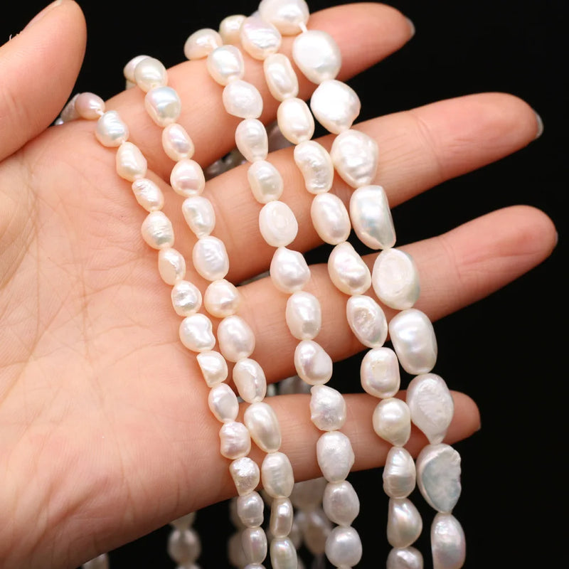 Natural Freshwater Pearl Baroque Beaded for Jewelry Making DIY
