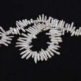 Freshwater Pearl Bead Baroque Toothpick Shape 2pcs