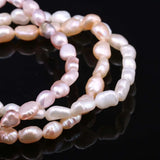 Natural Freshwater Pearl Bracelet Charms Elastic Rope 6-7mm Real Pearl Bracelets
