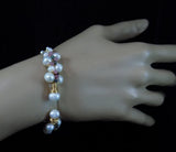 Freshwater Pearl Bracelet Tourmaline Beads Bangle