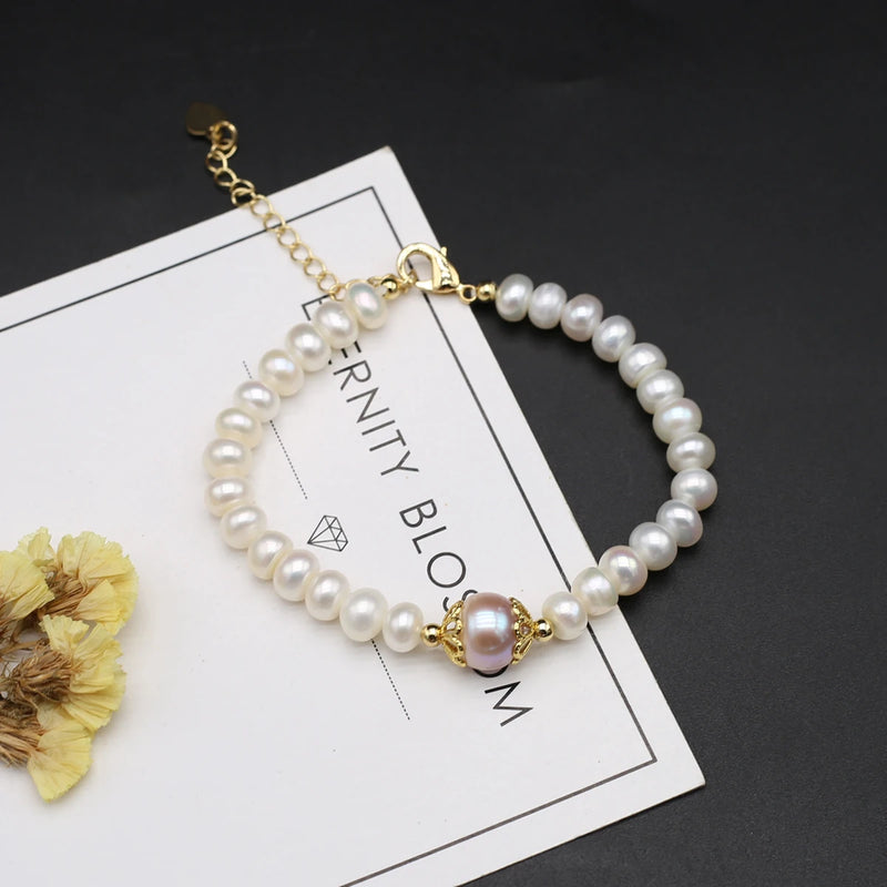 Natural Freshwater Pearl Bracelet 6-7mm
