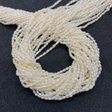 Natural Freshwater Pearl Cultured Beads AA Rice Shaped Small Pearls