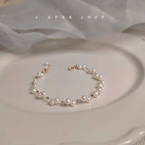 Freshwater Pearl Flower 14K Filled Bracelet for Women