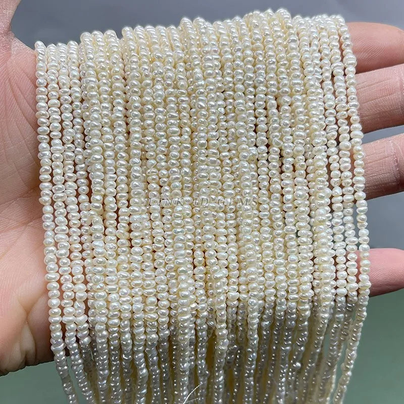 Baroque Freshwater Pearl Beads 2.5-3mm for DIY Jewelry Making