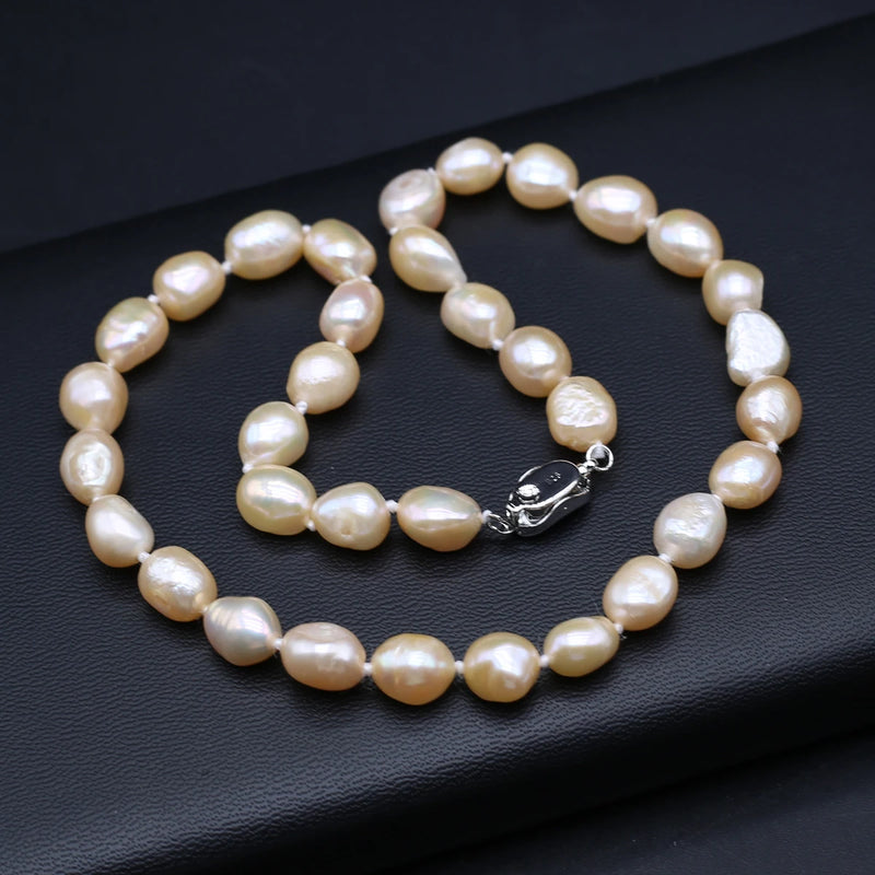 Natural Pink Freshwater Pearl Necklace for Women