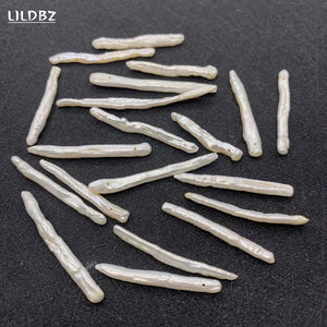 Natural Freshwater Pearl Pendants AA Baroque Beads Charms DIY Accessories 2pcs