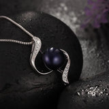 Freshwater Pearl Pendant Necklace 10-11mm AAAA Pearls 925 Sterling Silver Gift