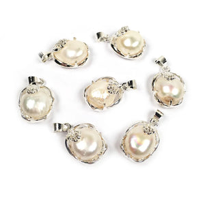 Freshwater Pearl Pendants Women's Charms Pendants DIY Accessories 13x20mm