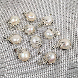 Freshwater Pearl Pendants Women's Charms Pendants DIY Accessories 13x20mm