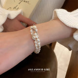Natural Freshwater Pearl Charm Bracelet for Women