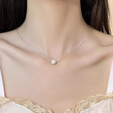Natural Freshwater Pearl Choker Necklace Women Snake Chains No Fade