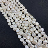 Natural Freshwater Pearl Button Pearl Bead 11-12mm